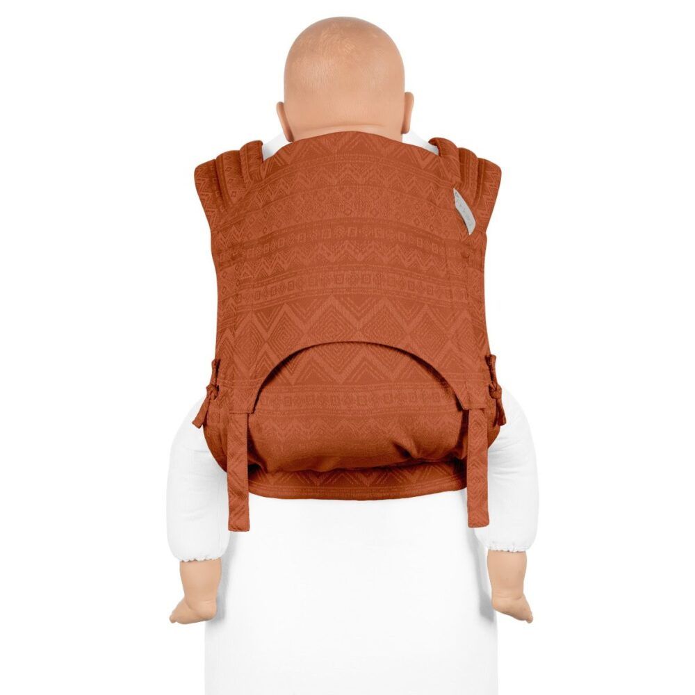 Fidella - Fly Tai Mei Tai - Cubic Lines/Rustred - Toddler-0